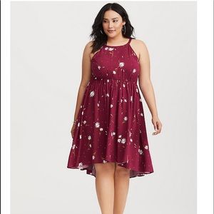 TORRID MAROON DRESS SZ 1X